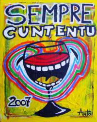Etiquette de vin SEMPRE CUNTENTU 2800 ex (2007) 